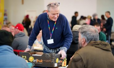 SPEAR staff and clients at a health and wellbeing day